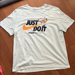 Nike Light Blue Graphic Tee with crab chef